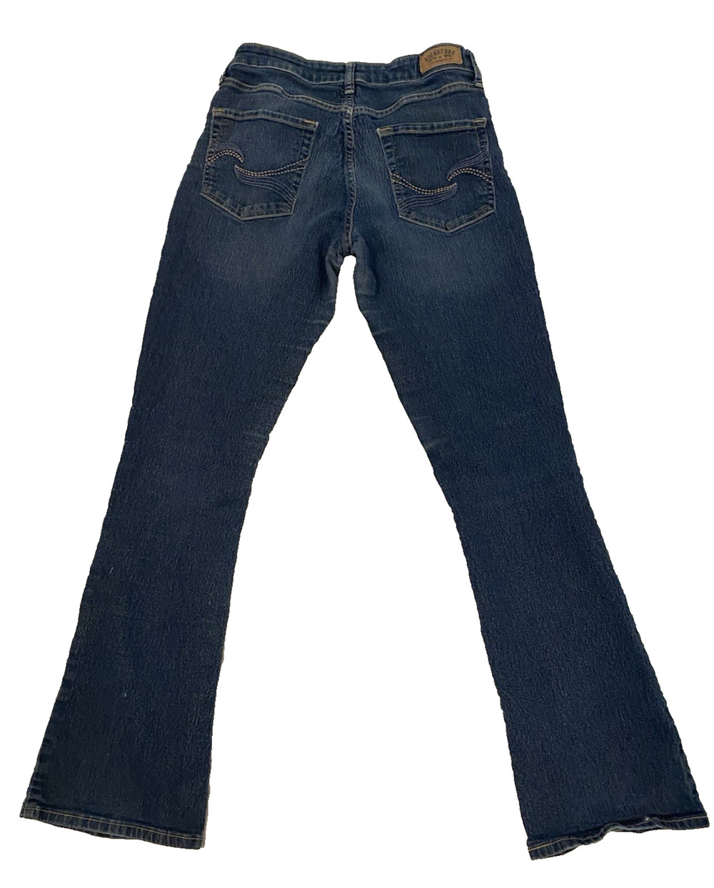 Levis Signature Modern Bootcut Womens Jeans Sz 28 Dark Denim Embellished Pockets